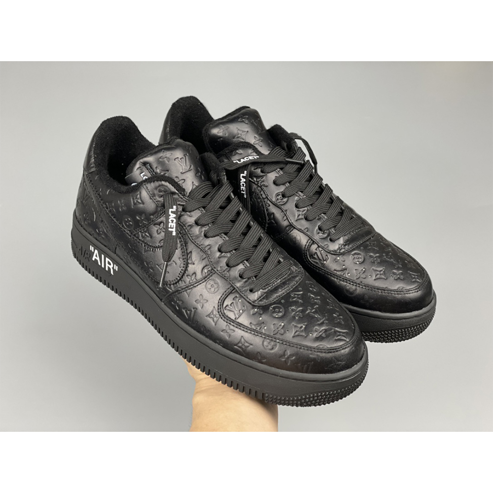 Louis Vuitton X Nike Air Force 1 Sneaker All Black - 