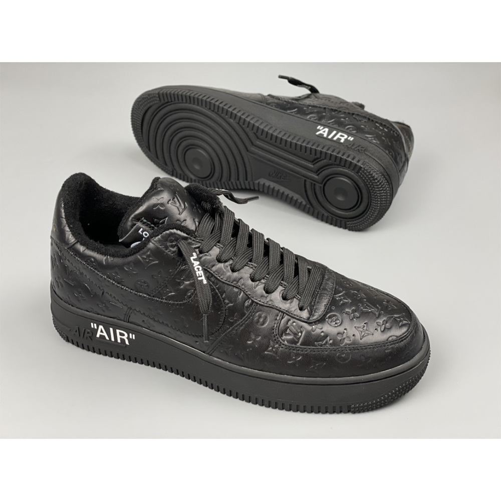 Louis Vuitton X Nike Air Force 1 Sneaker All Black - 