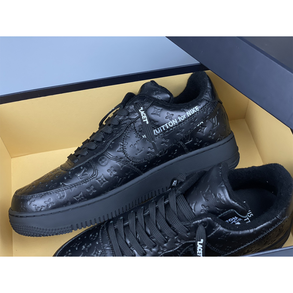 Louis Vuitton X Nike Air Force 1 Sneaker All Black - 