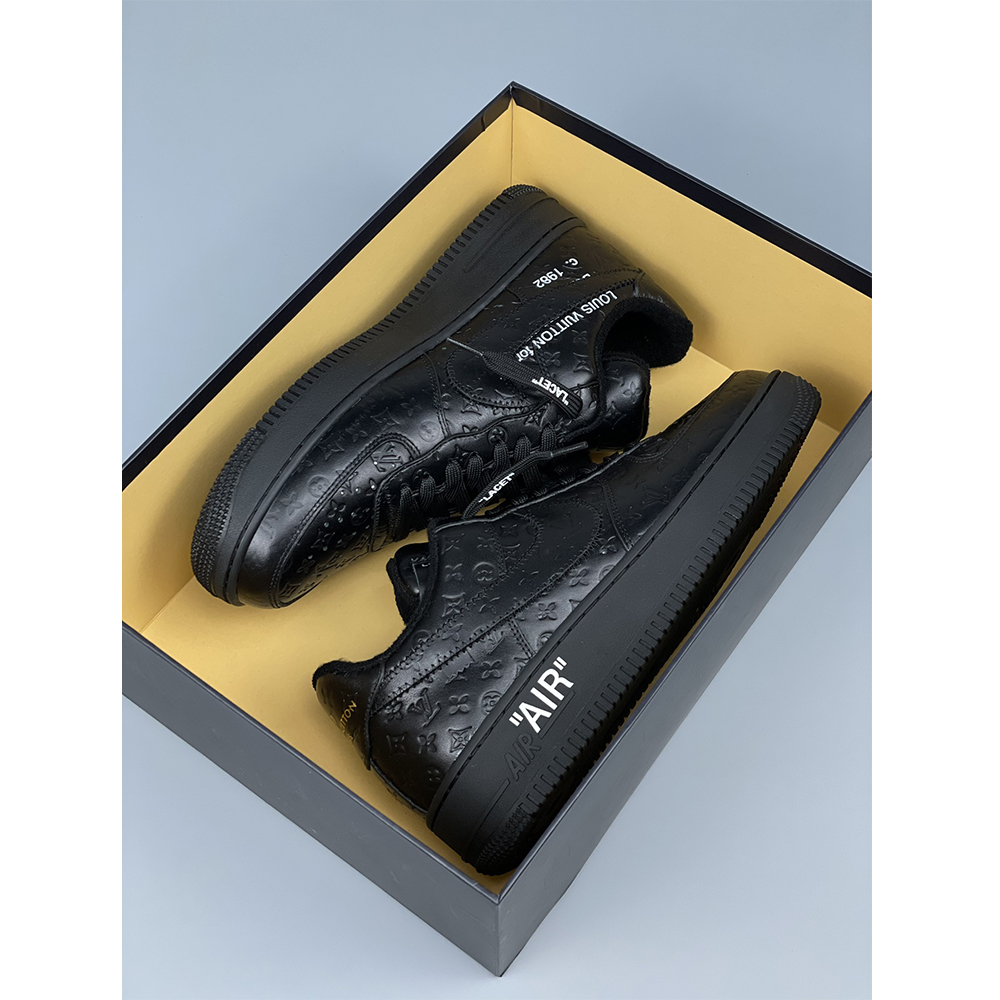 Louis Vuitton X Nike Air Force 1 Sneaker All Black - 