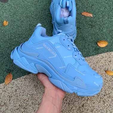 Balenciaga Men's Allover Logo Triple   Sneaker - PerfectKickZ