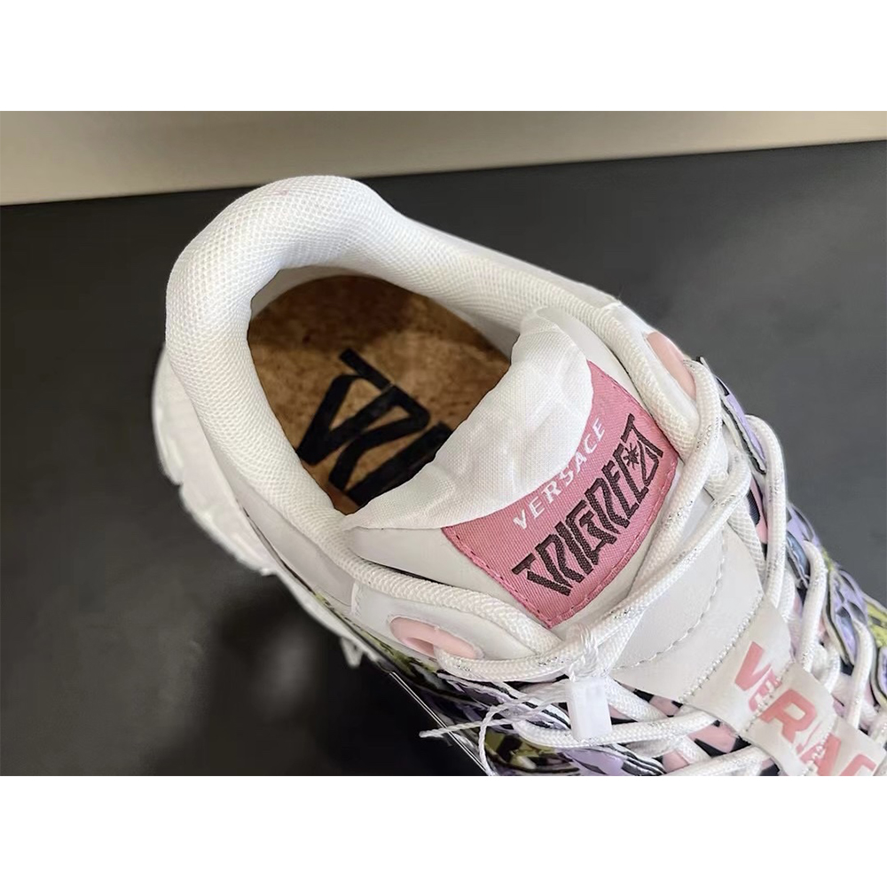 Versace Trigreca Sneakers Purple Pink & Yellow - PerfectKickZ