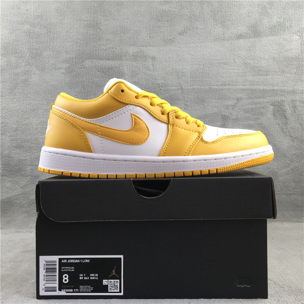 Jordan AJ 1 Low “Pollen” Sneakers - PerfectKickZ