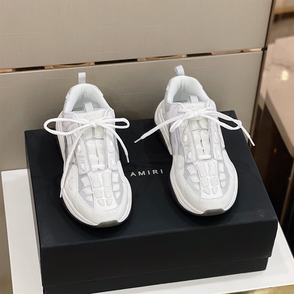 Amiri Bone Runner Sneakers White - PerfectKickZ