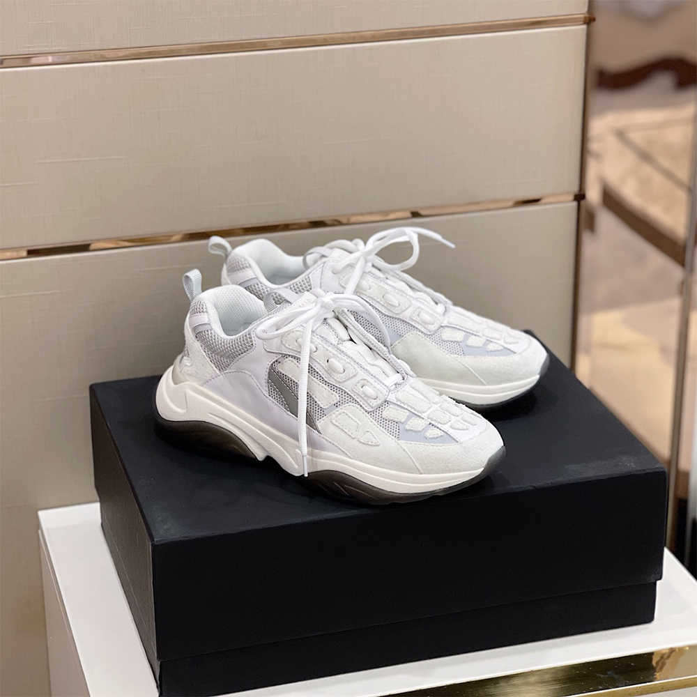 Amiri Bone Runner Sneakers White - PerfectKickZ