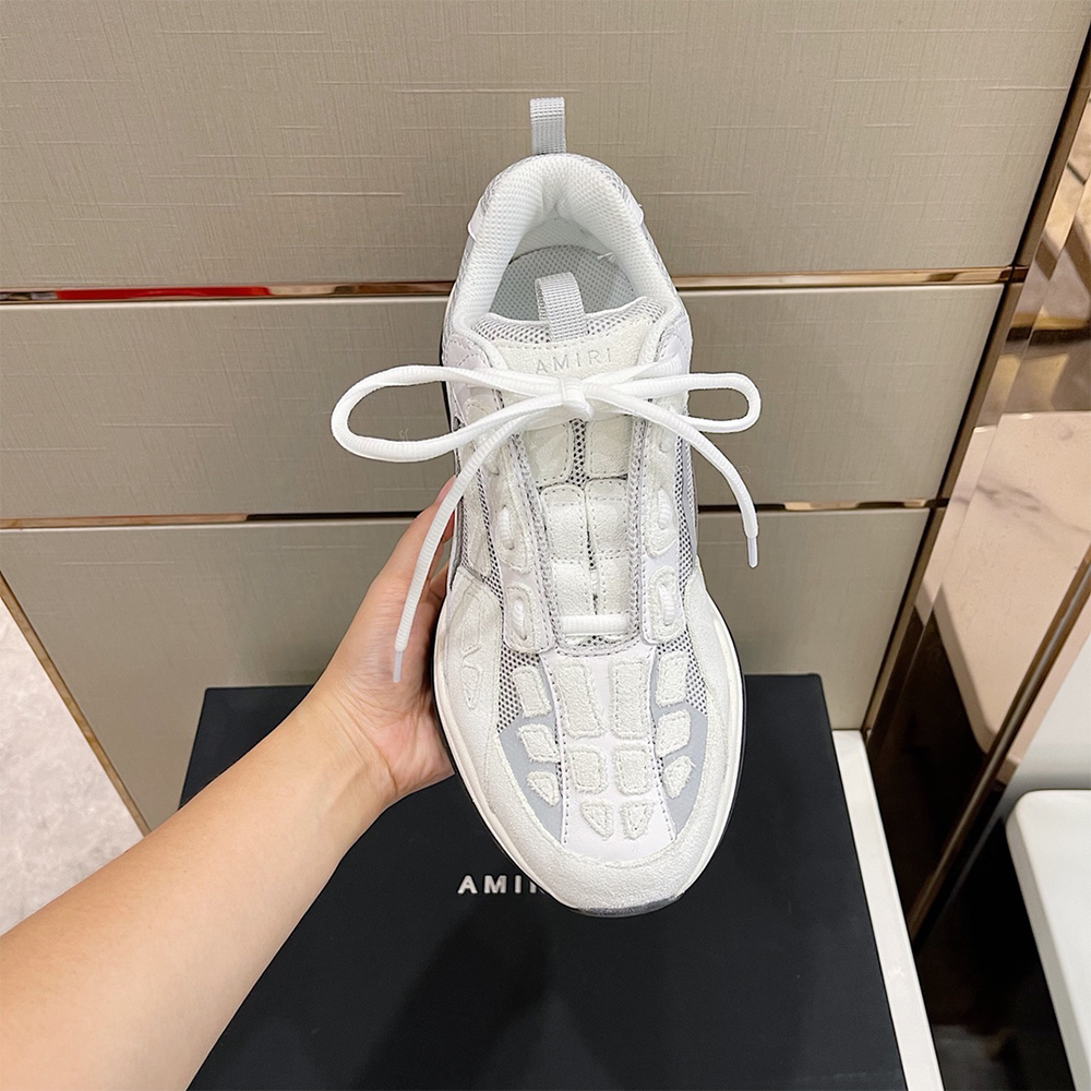 Amiri Bone Runner Sneakers White - PerfectKickZ