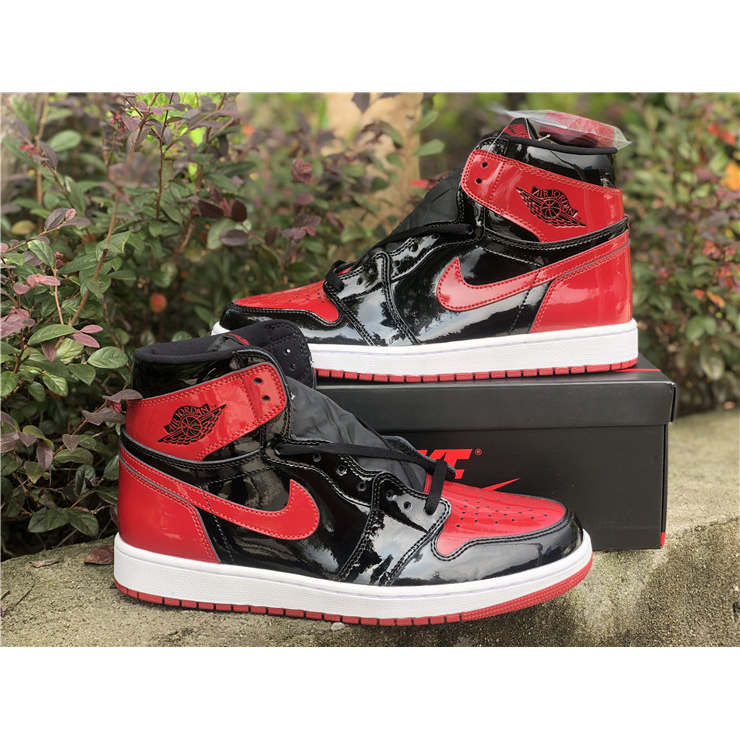 Jordan AJ 1 High OG “Bred Patent” 555088-063 - PerfectKickZ