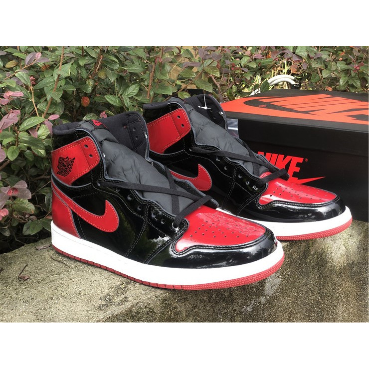 Jordan AJ 1 High OG “Bred Patent” 555088-063 - PerfectKickZ