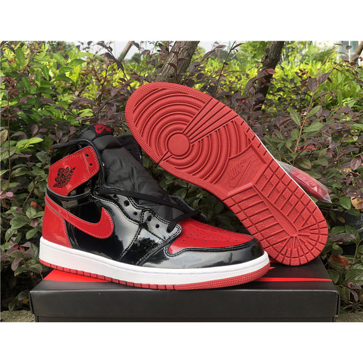 Jordan AJ 1 High OG “Bred Patent” 555088-063 - PerfectKickZ