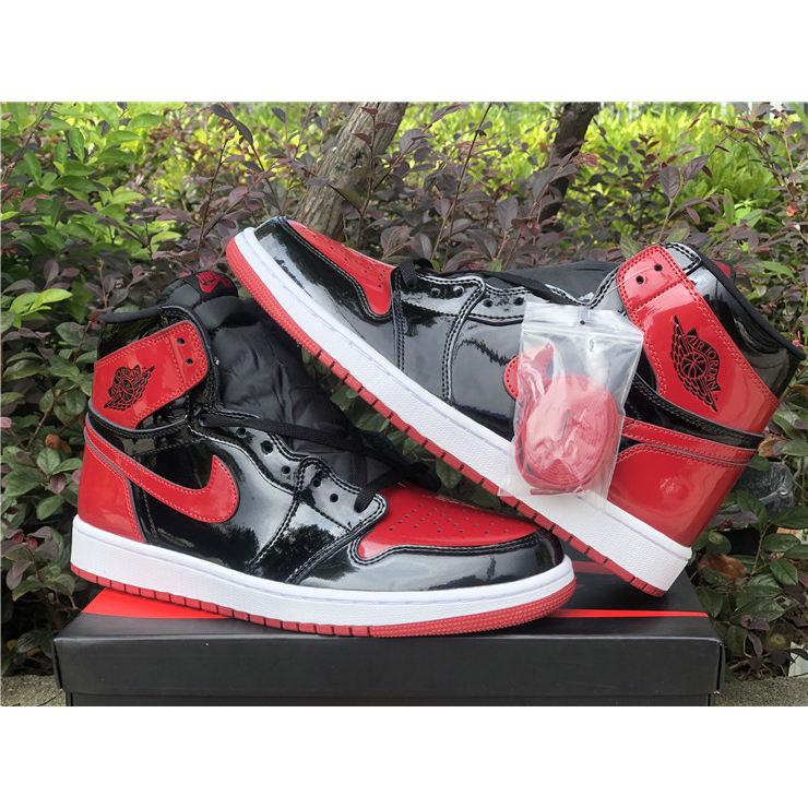 Jordan AJ 1 High OG “Bred Patent” 555088-063 - PerfectKickZ