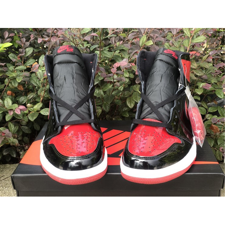 Jordan AJ 1 High OG “Bred Patent” 555088-063 - PerfectKickZ