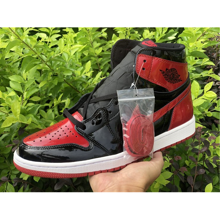 Jordan AJ 1 High OG “Bred Patent” 555088-063 - PerfectKickZ