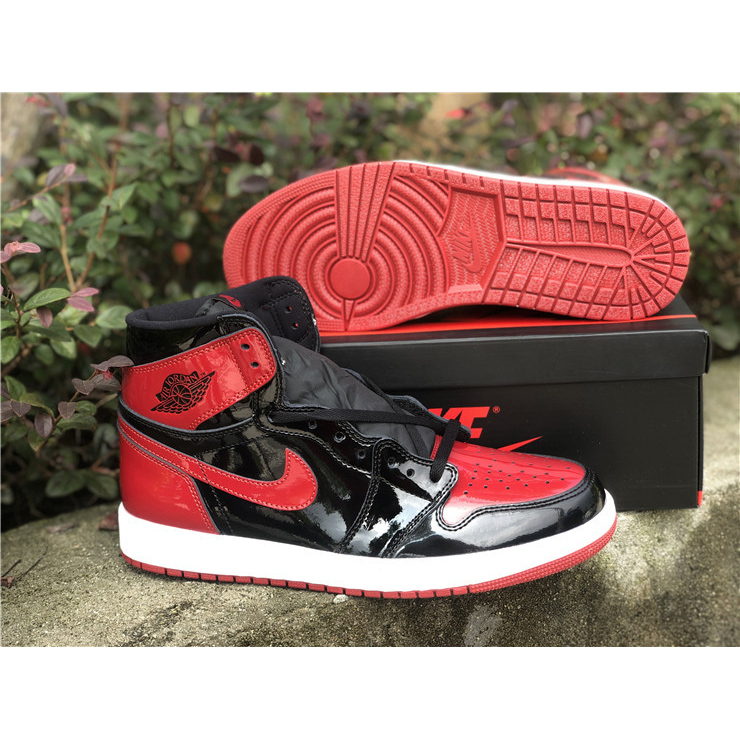 Jordan AJ 1 High OG “Bred Patent” 555088-063 - PerfectKickZ