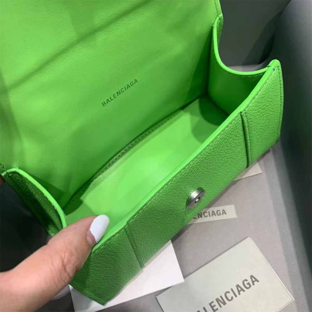 [50% Discount]Balenciaga Hourglass Top Handle Bag In Green - PerfectKickZ