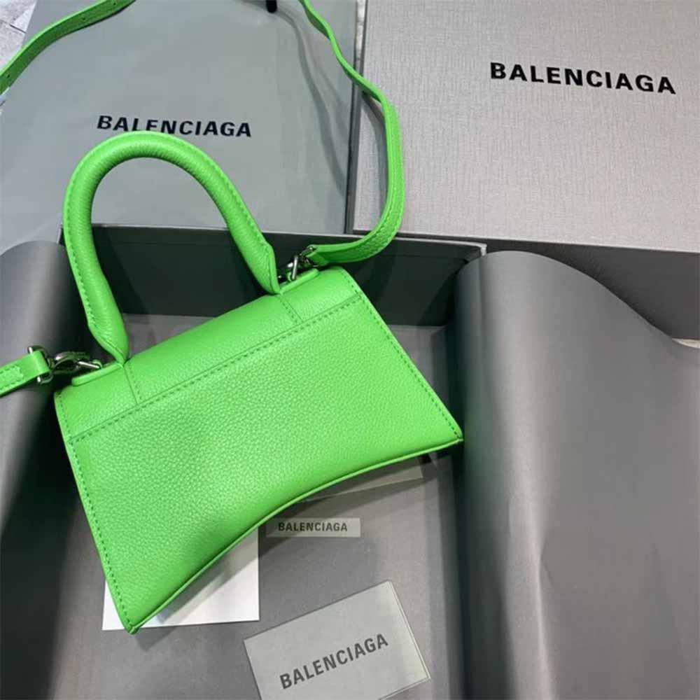 [50% Discount]Balenciaga Hourglass Top Handle Bag In Green - PerfectKickZ