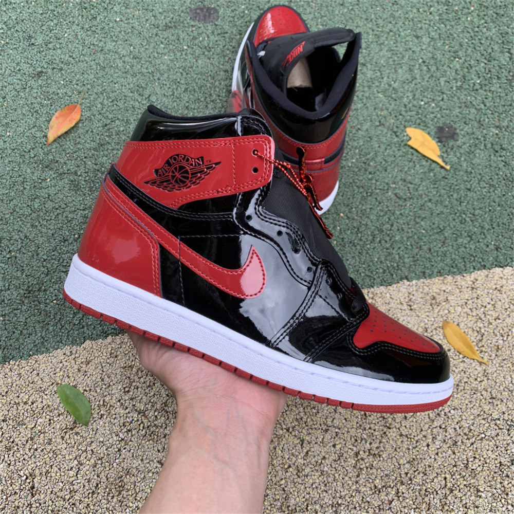 Jordan AJ1 High OG “Bred Patent” - PerfectKickZ