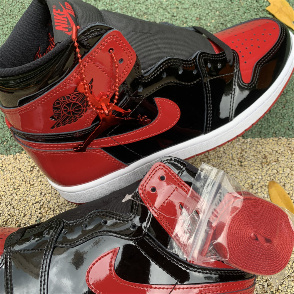 Jordan AJ1 High OG “Bred Patent” - PerfectKickZ
