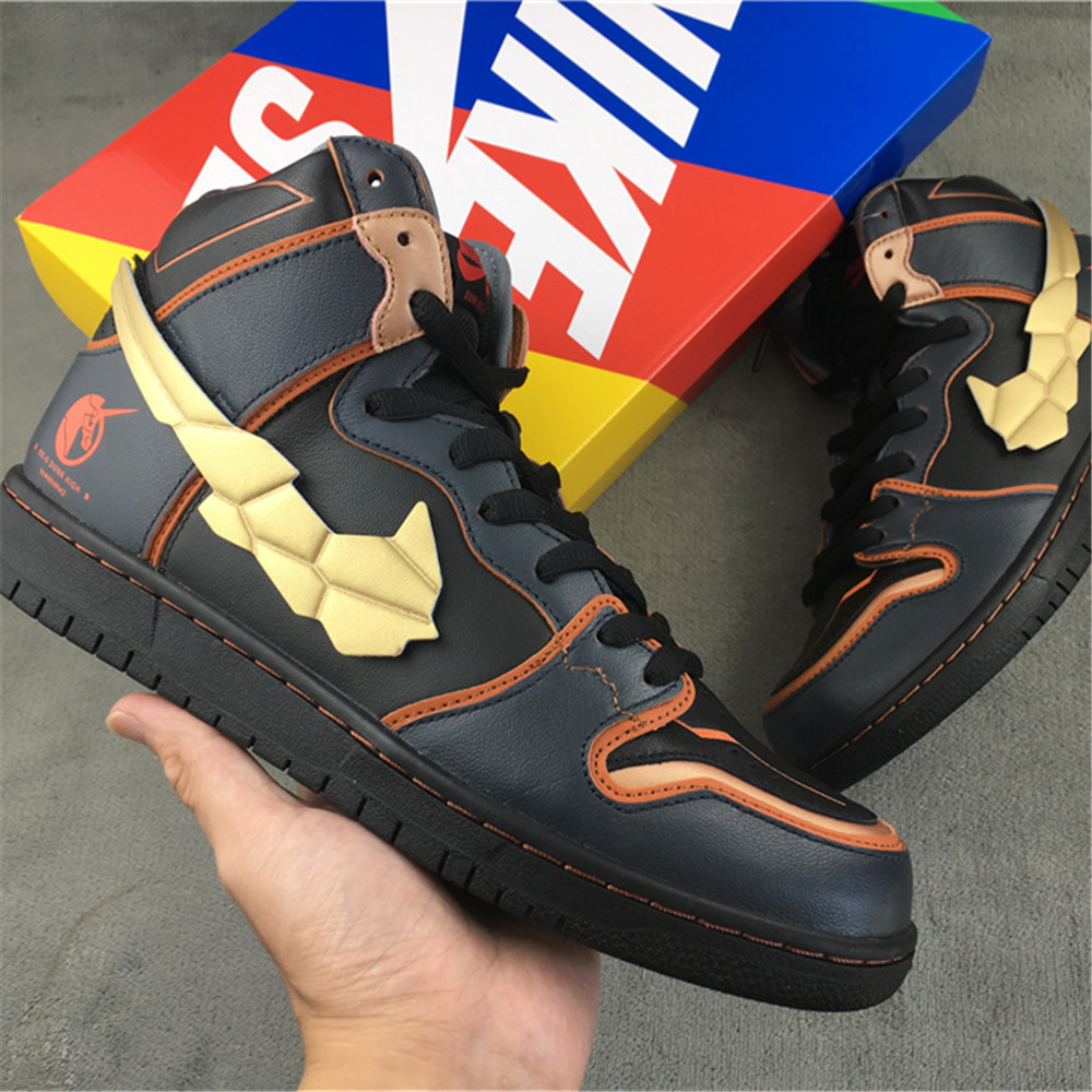 The Gundam X Nike SB Dunk High "Banshee" Sneaker - PerfectKickZ
