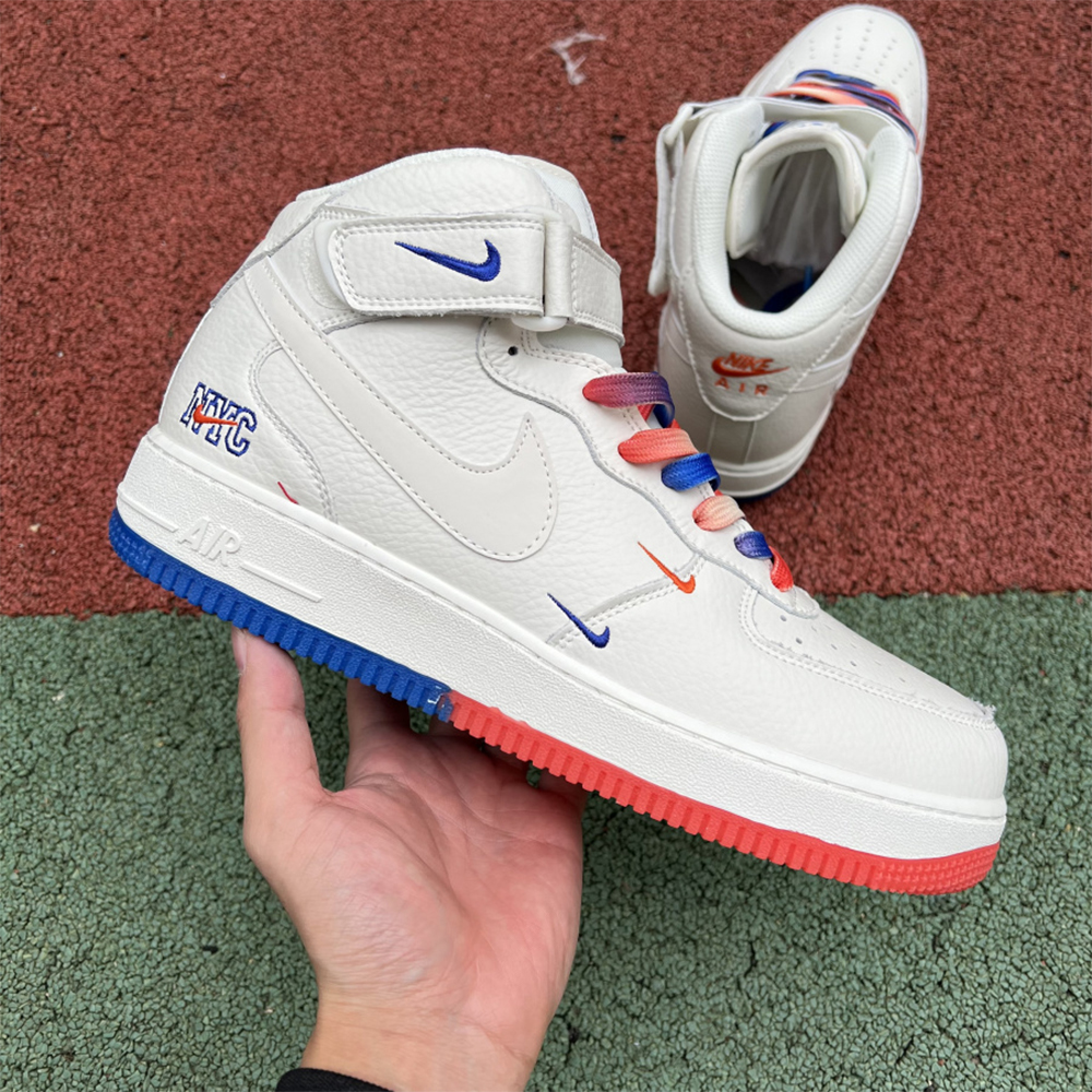 Nike Air Force 1 Mid NYC Rainbow Sneaker - PerfectKickZ