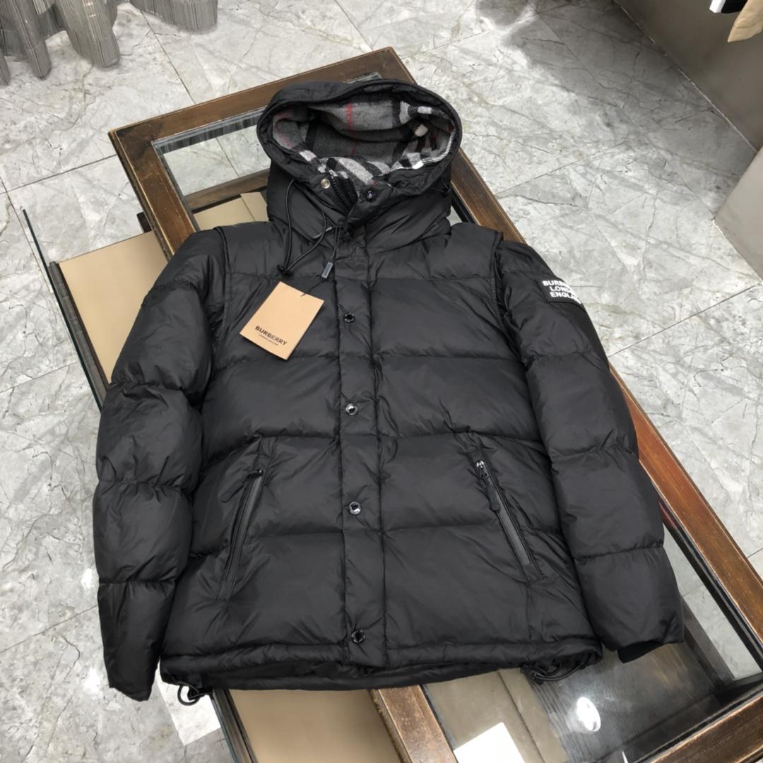 Burberry Logo Print Down Jacket - PerfectKickZ