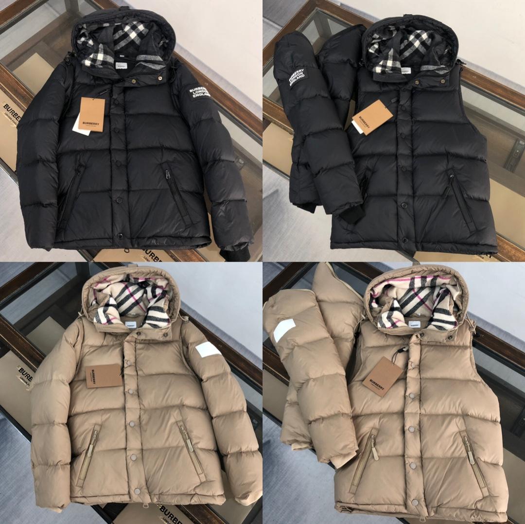 Burberry Logo Print Down Jacket - PerfectKickZ