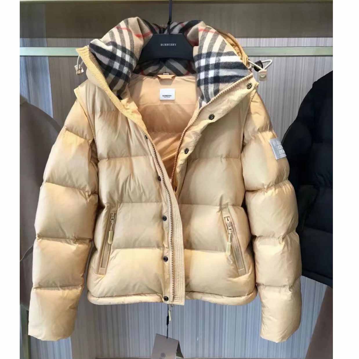 Burberry Logo Print Down Jacket - PerfectKickZ