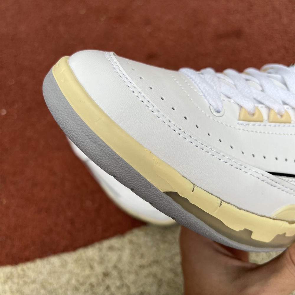 Jordan Offwhite X AJ2 Low “White/Black” Sneakers - PerfectKickZ