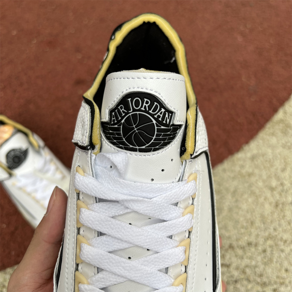 Jordan Offwhite X AJ2 Low “White/Black” Sneakers - PerfectKickZ
