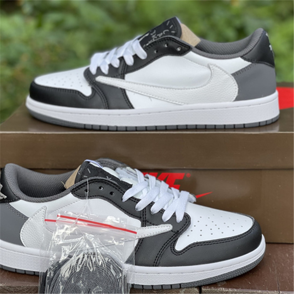 Jordan Travis Scott X AJ1 Low Sneaker In Grey/Black CQ4277 008 - PerfectKickZ