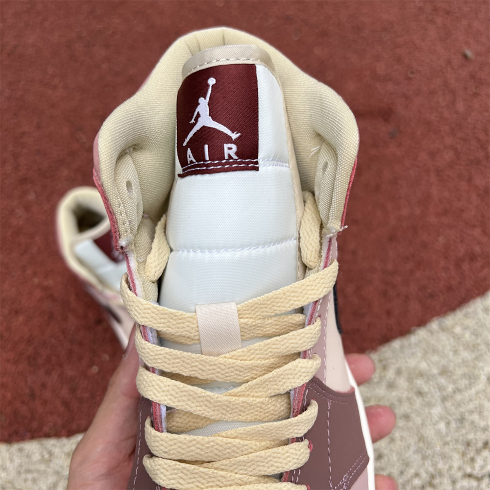 Jordan AJ1 Mid Dusty Pink Sneaker - PerfectKickZ