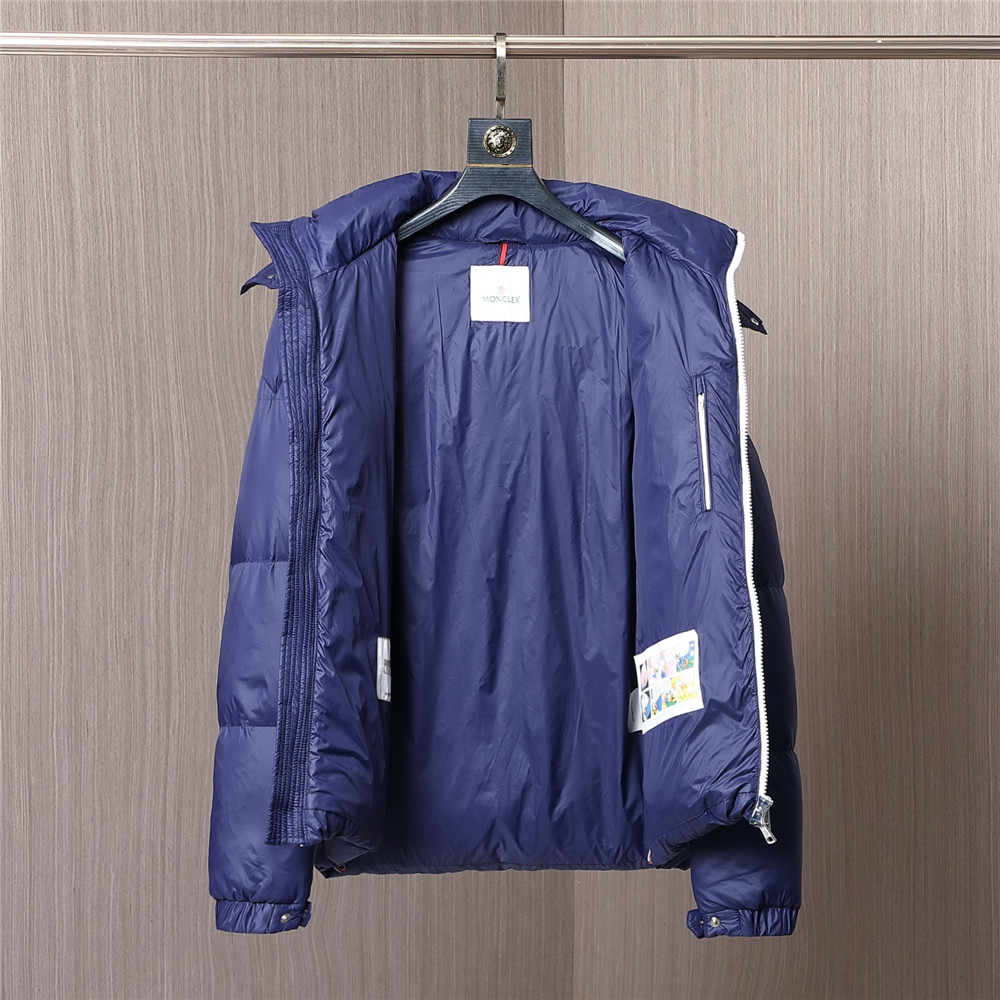 Moncler Montbeliard Short Down Jacket(Blue) - PerfectKickZ