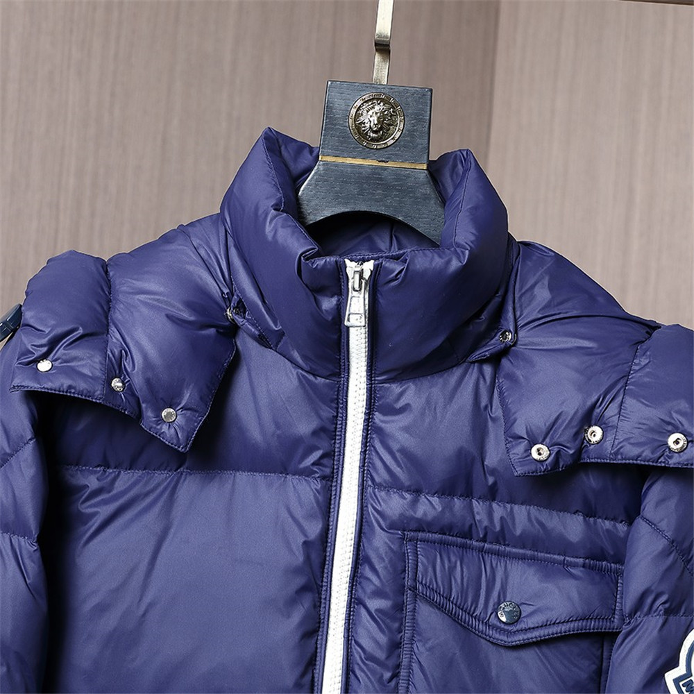 Moncler Montbeliard Short Down Jacket(Blue) - PerfectKickZ