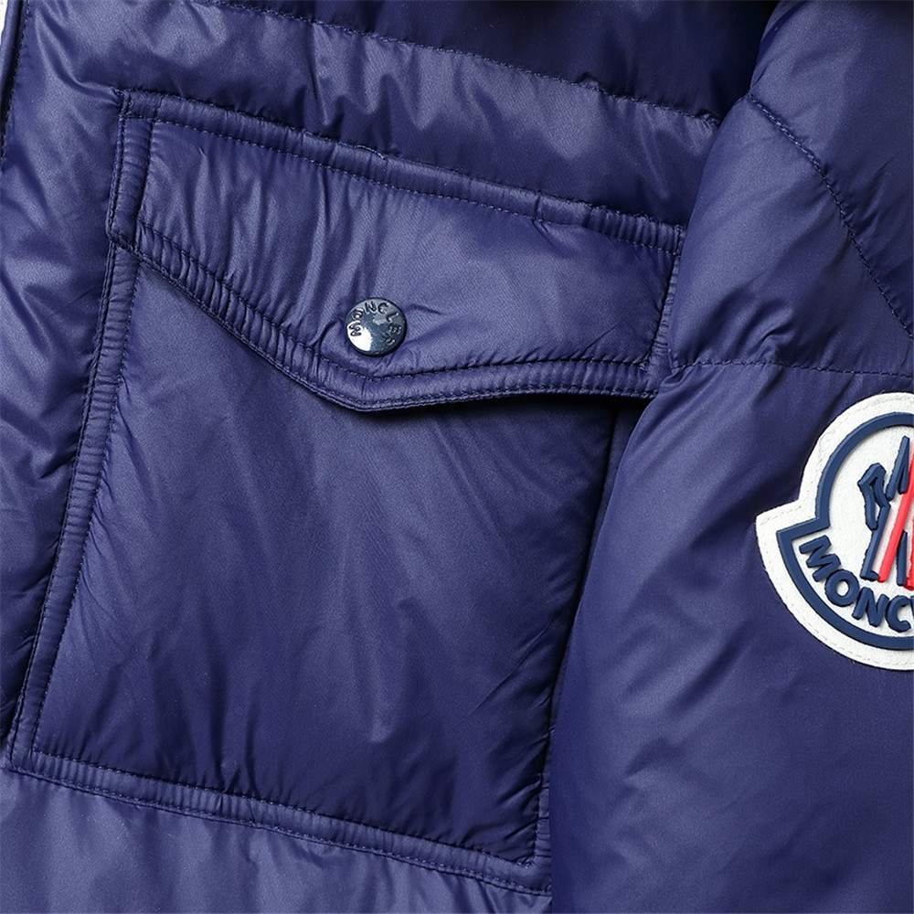 Moncler Montbeliard Short Down Jacket(Blue) - PerfectKickZ