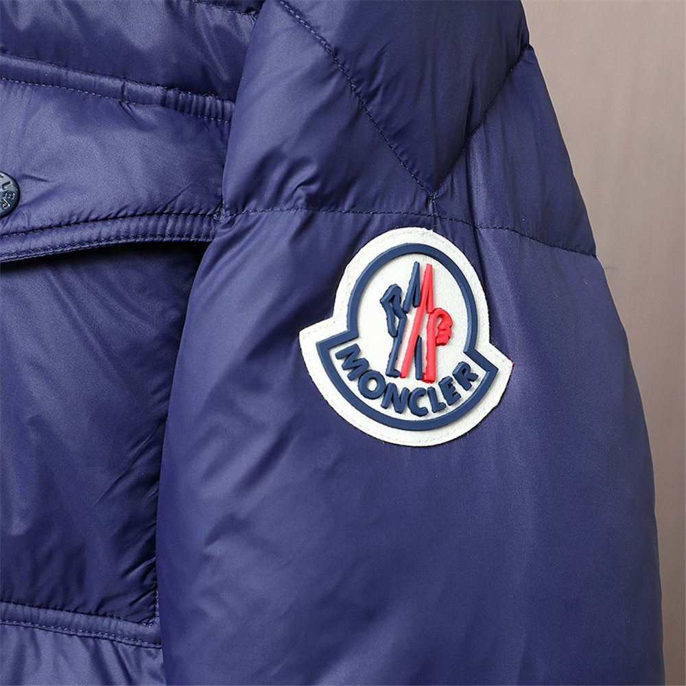 Moncler Montbeliard Short Down Jacket(Blue) - PerfectKickZ