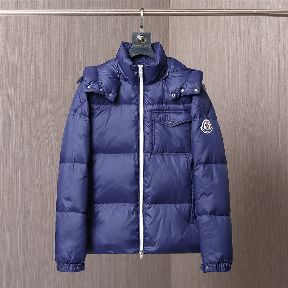 Moncler Montbeliard Short Down Jacket(Blue) - PerfectKickZ