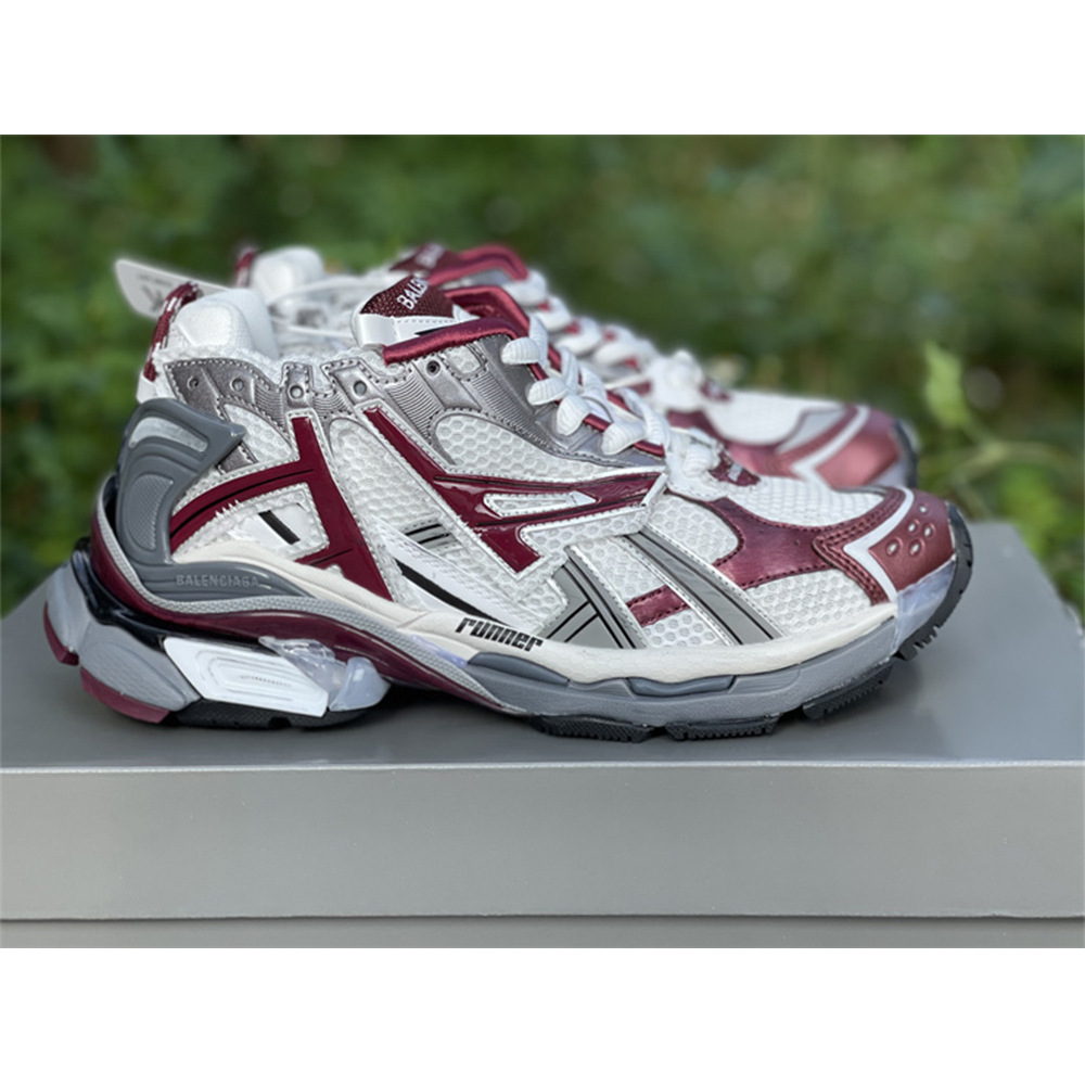 Balenciaga Runner Sneaker In Burgundy - PerfectKickZ