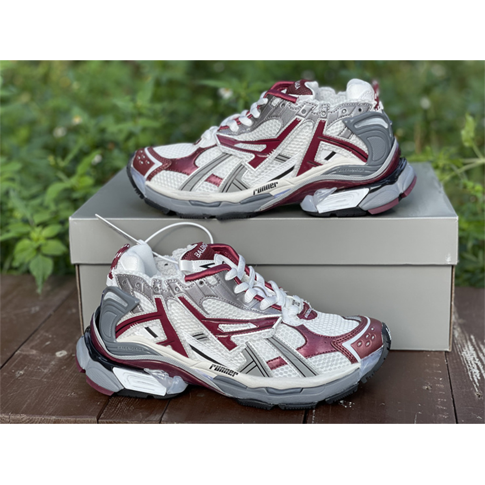 Balenciaga Runner Sneaker In Burgundy - PerfectKickZ