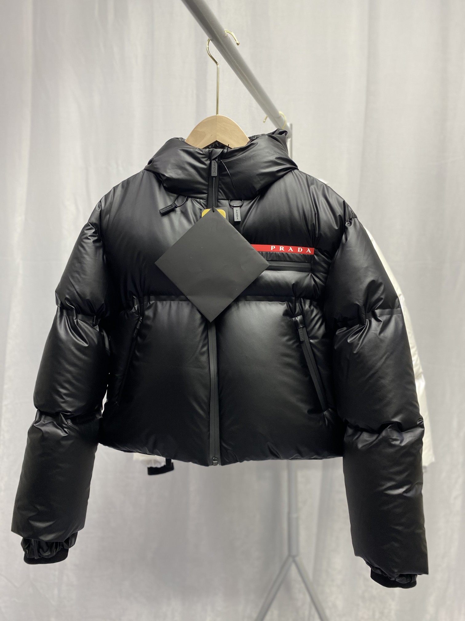 Prada Light Nylon Hooded Puffer Jacket - PerfectKickZ