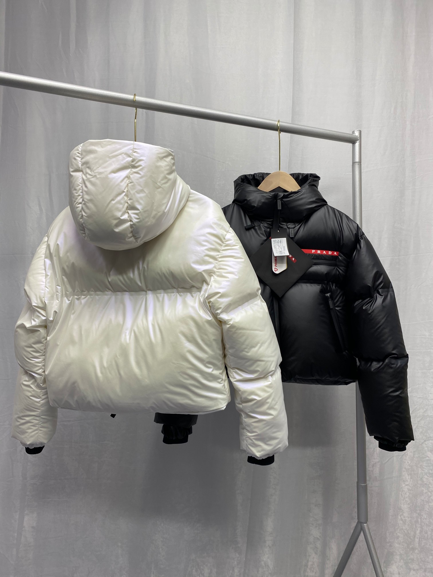Prada Light Nylon Hooded Puffer Jacket - PerfectKickZ