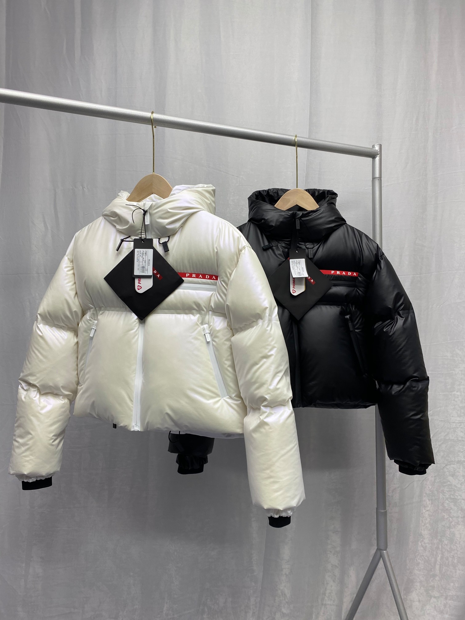 Prada Light Nylon Hooded Puffer Jacket - PerfectKickZ