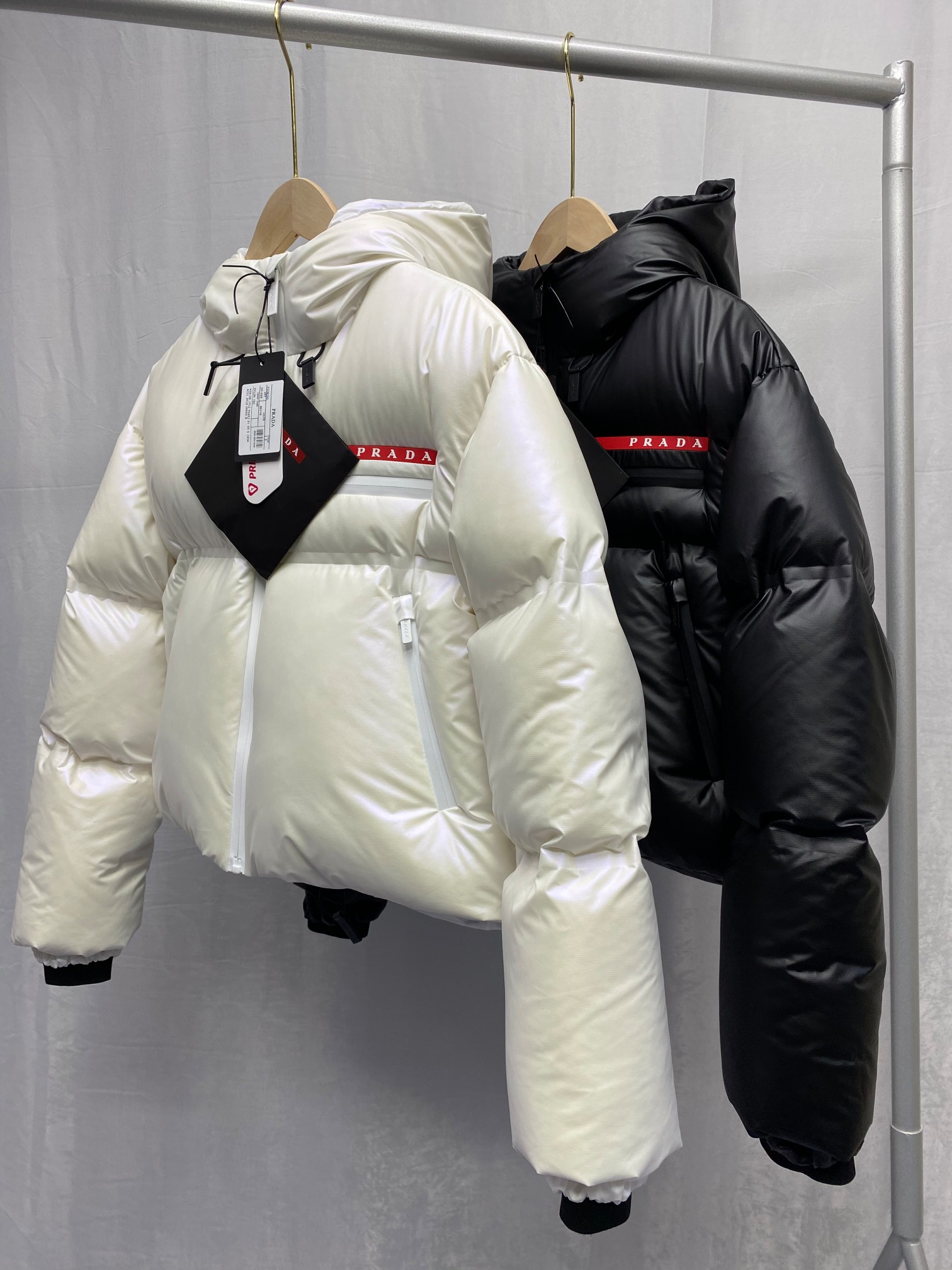 Prada Light Nylon Hooded Puffer Jacket - PerfectKickZ