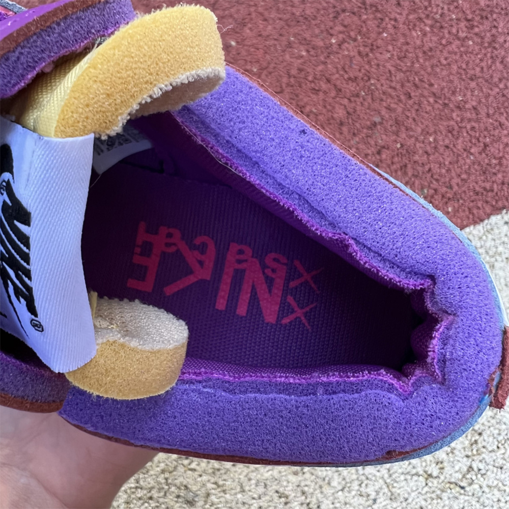 Kaws X Sacai X Nike Blazer Purple Sneakers  - PerfectKickZ
