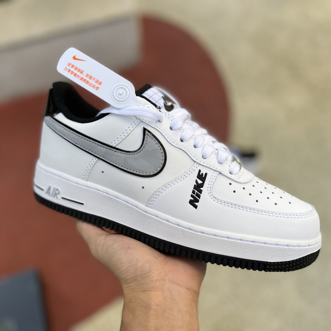 Nike Low Sneaker Air Force 1 '07 LV8 White Grey - PerfectKickZ