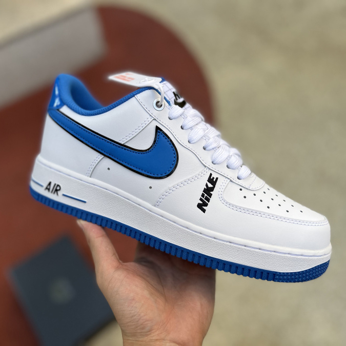 Nike Low Sneaker Air Force 1 '07 LV8 White Blue  - PerfectKickZ