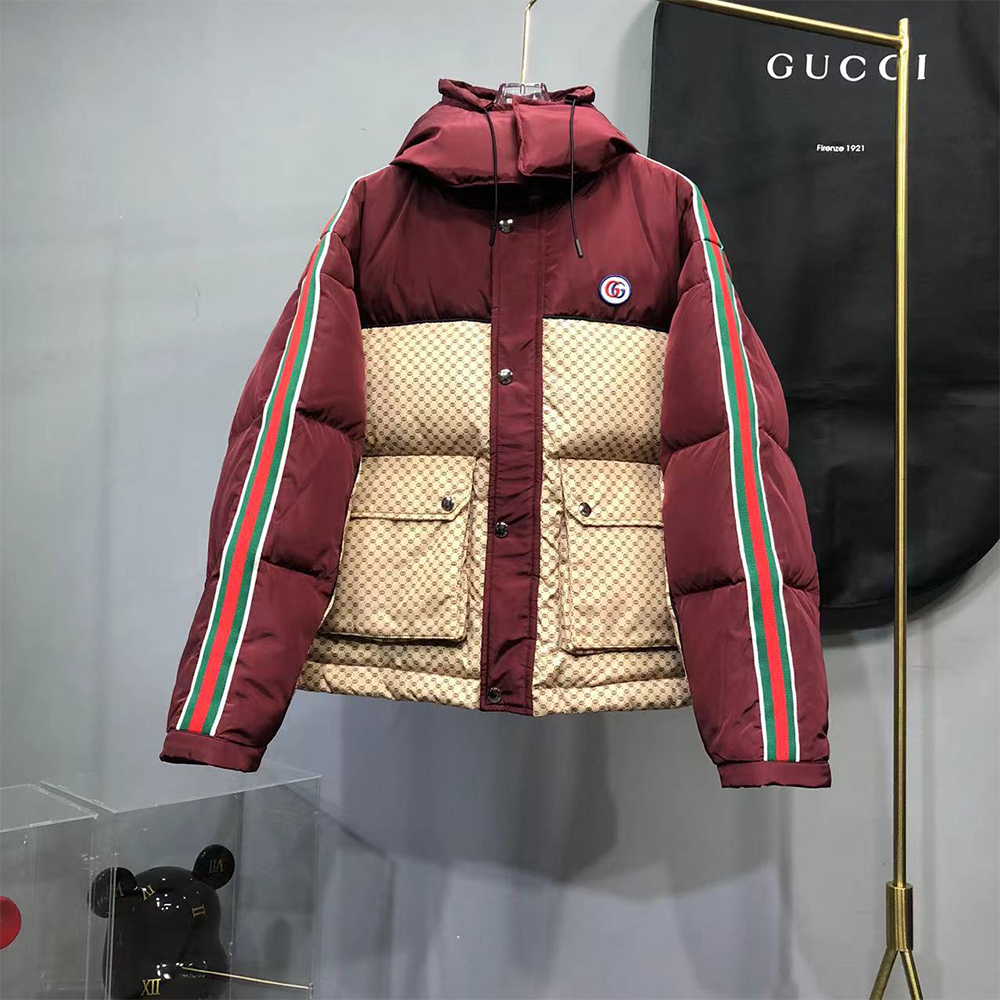 Gucci Women GG Parachute Nylon Padded Jacket - PerfectKickZ