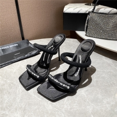 Alexander Wang Women Heels In Black(10Cm Heel) - PerfectKickZ