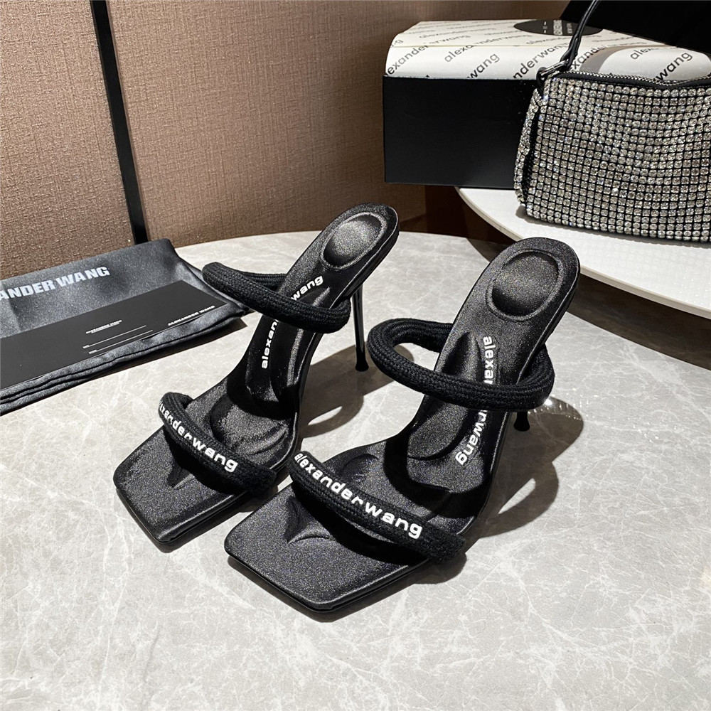 Alexander Wang Women Heels In Black(10Cm Heel) - PerfectKickZ