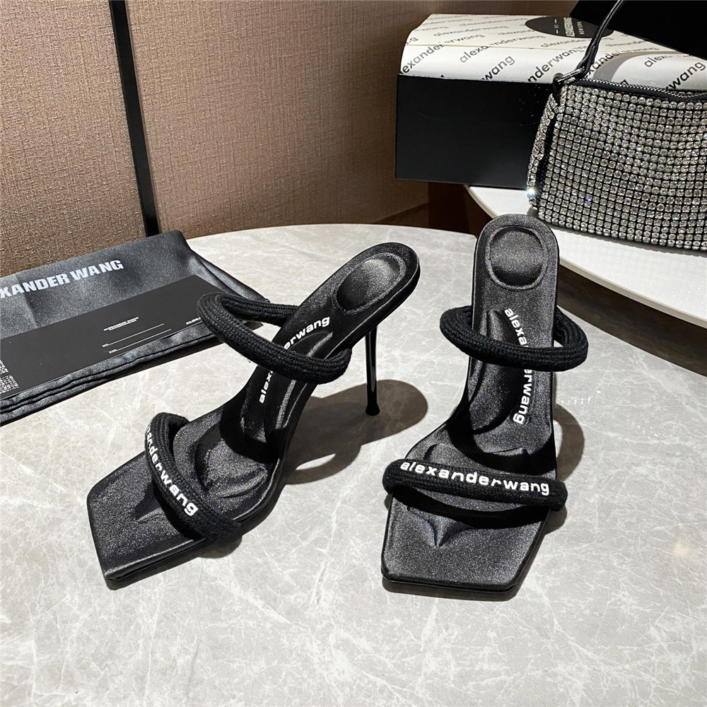 Alexander Wang Women Heels In Black(10Cm Heel) - PerfectKickZ