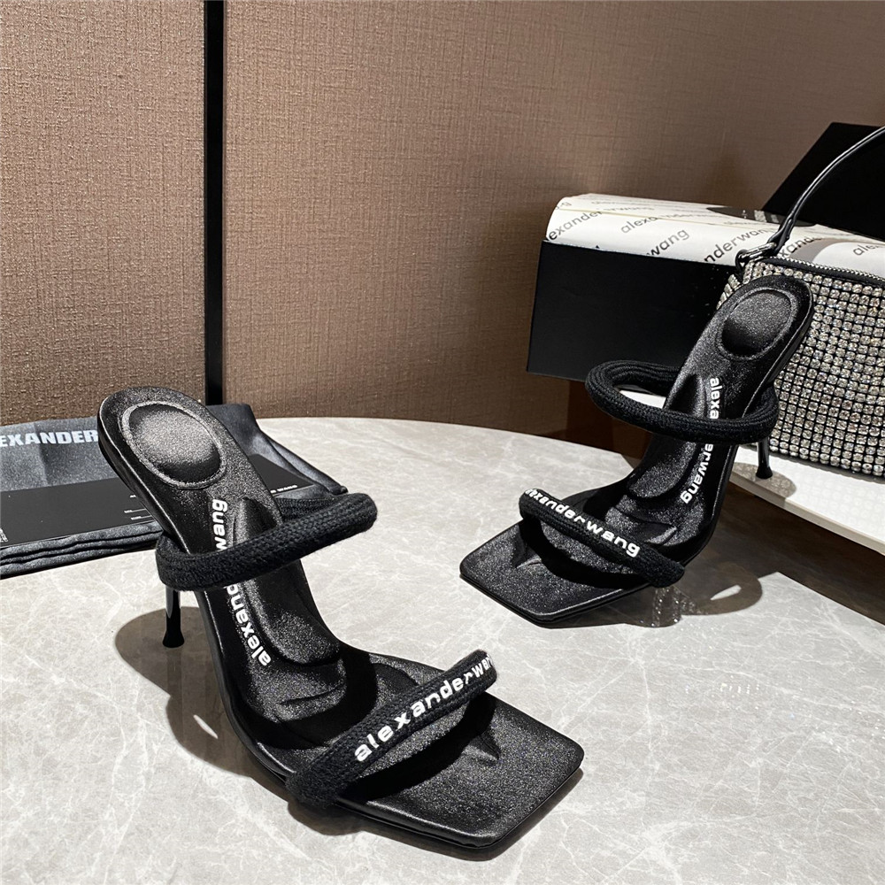 Alexander Wang Women Heels In Black(10Cm Heel) - PerfectKickZ