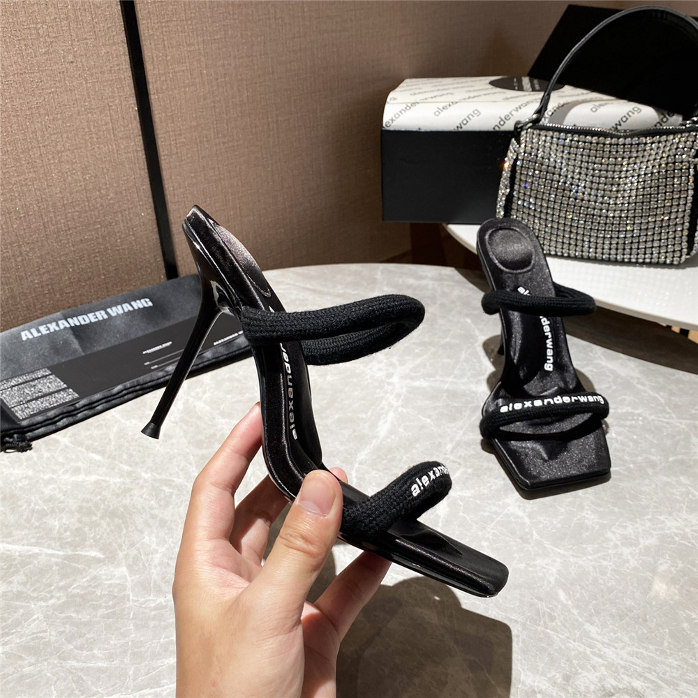 Alexander Wang Women Heels In Black(10Cm Heel) - PerfectKickZ